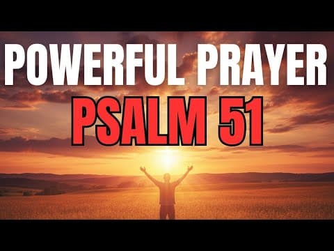 Morning Prayer With Psalm 51 | God RESTORES the Broken and RENEWS the Humble thumbnail