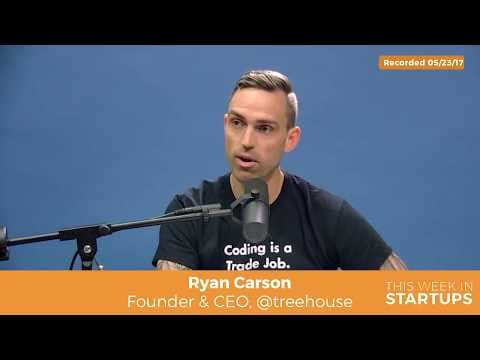 Ryan Carson of Treehouse: coding tech degree 100% online; affordably takes adults frm 0 to job ready thumbnail
