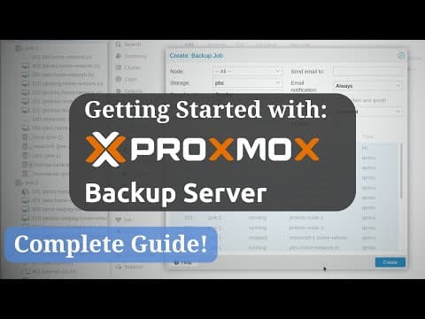 Proxmox Backup Server: Full Getting Started Guide! thumbnail