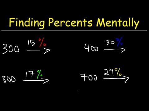 How To Find a Percent of a Number - Without a Calculator! thumbnail