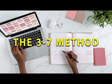My 3-7 Time Blocking Method to GET EVERYTHING DONE thumbnail