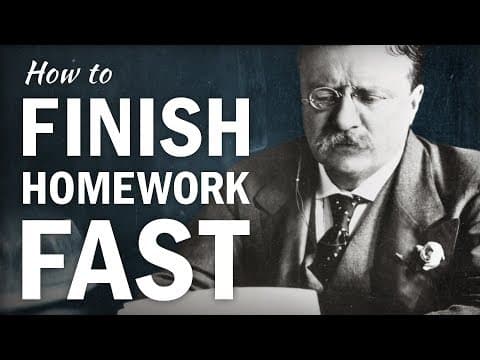How to Finish Homework FAST thumbnail