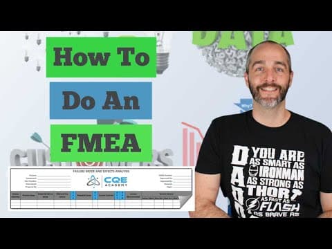 FMEA, the 10 Step Process to do an FMEA (PFMEA or DFMEA) thumbnail