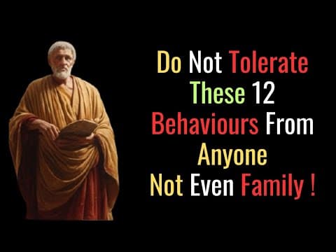 10 Behaviors You Should Never Tolerate From Family STOIC PHILOSOPHY thumbnail