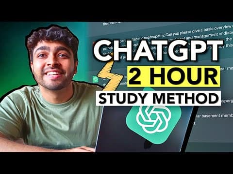 Learn Anything FASTER with ChatGPT (+12 Advanced Prompts for Studying) thumbnail