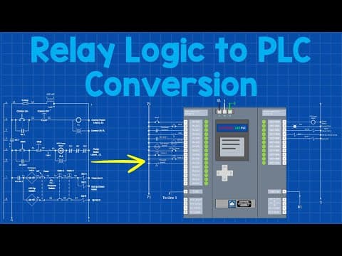 Converting Relay Logic to PLC for beginners, Step by Step Guide thumbnail