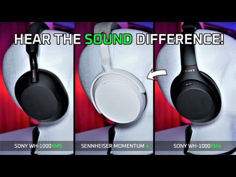 Sennheiser Momentum 4 vs Sony WH-1000XM4 & XM5: Which Sounds Better? thumbnail
