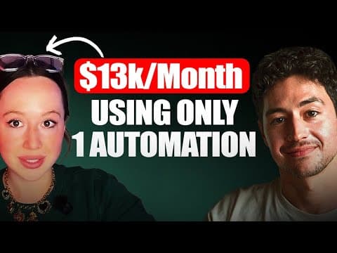 How She Built a $13k/m Agency Using Just ONE AI Automation thumbnail