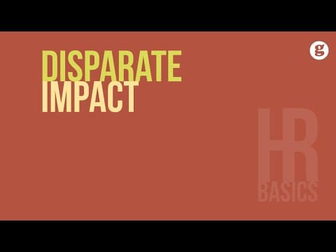 HR Basics: Disparate Impact thumbnail