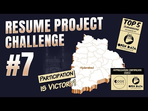Real-time data project | Present Insights & get recognized by the government of Telangana | RPC#7 thumbnail