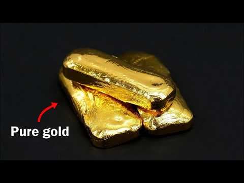 Turning old jewelry into pure gold bars thumbnail