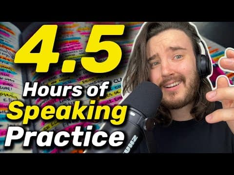 the BEST way to improve English speaking skills | 4.5 Hours of Super Sentences speaking practice thumbnail