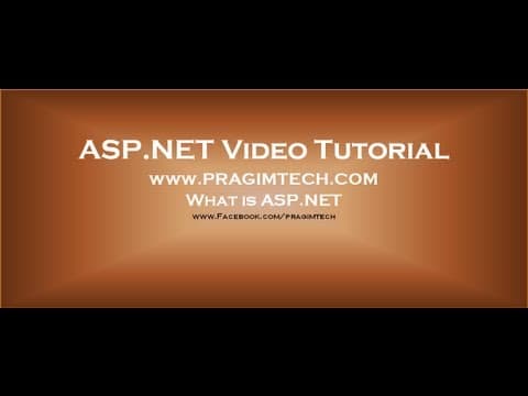 What is ASP.NET Part 1 thumbnail