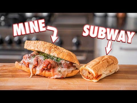 Making The Subway Meatball Sub At Home | But Better thumbnail