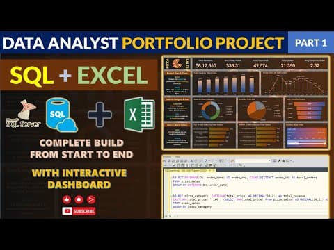 SQL & Excel Portfolio Project | Data Analyst Portfolio Project | Excel Project |For Beginners Part 1 thumbnail