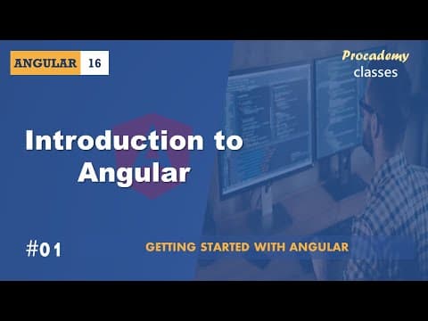 #01 Introduction to Angular | Getting Started with Angular | A Complete Angular Course thumbnail