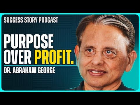 The Life That Actually Matters | Dr. Abraham George - Shanti Bhavan Founder thumbnail