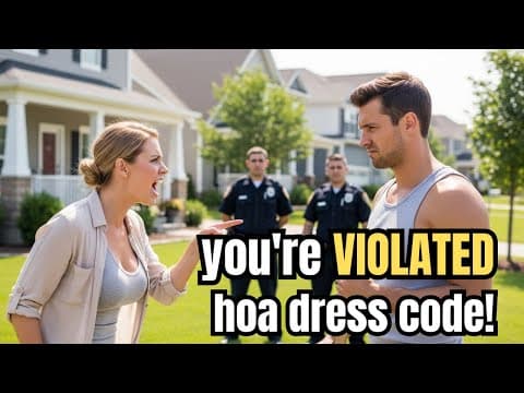 HOA Karen CONFRONTED Me for Wearing a Tank Top on My Own Lawn—Then Got Arrested for Trespassing! thumbnail