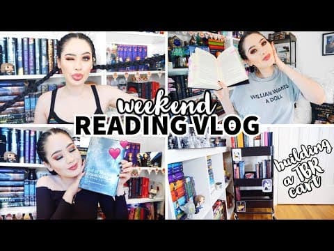 BUILDING A TBR CART, ANNOTATING TIPS, & CHATTING | Weekend Reading Vlog: 8-10 Feb '19 thumbnail