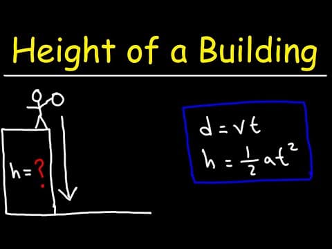 How To Calculate the Height of a Building Using Physics and The Quadratic Equation thumbnail