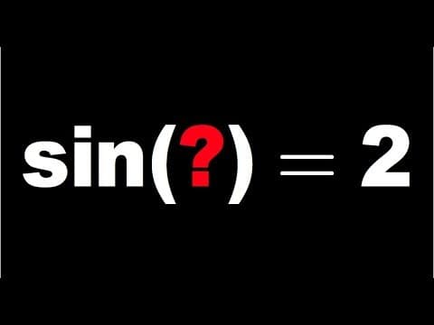 Math for fun, sin(z)=2 thumbnail