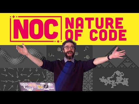 Returning to Nature of Code Chapter 2 (N-Body simulations and "mutual" attraction forces). thumbnail