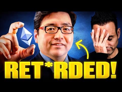 Why Tom Lee’s ETH Thesis Is Retard*d! thumbnail