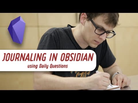 Journaling in Obsidian Using Daily Questions thumbnail
