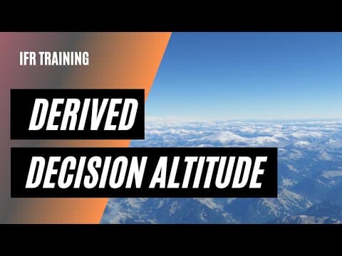 How the Pros Fly a Non Precision Approach | Derived Decision Altitude thumbnail