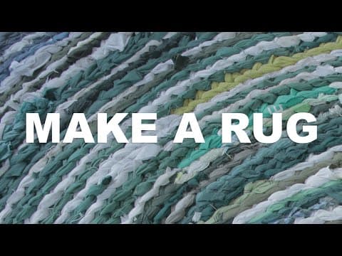 How to Make a Crocheted Rug from Old Clothes thumbnail
