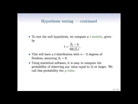 Statistical Learning: 3.2 Hypothesis Testing and Confidence Intervals thumbnail