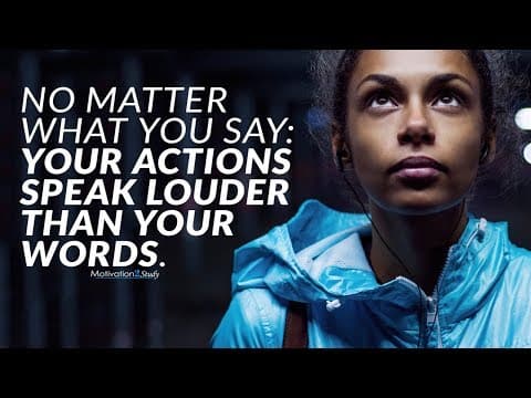 WORDS VS ACTIONS - Motivational Video for Success & Studying thumbnail