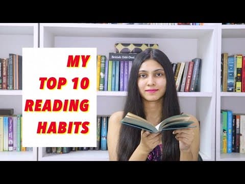MY TOP 10 READING HABITS ll BEST READING HABITS II Saumya's Bookstation thumbnail