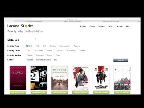 Humanities + Digital Tools: Lacuna Stories thumbnail