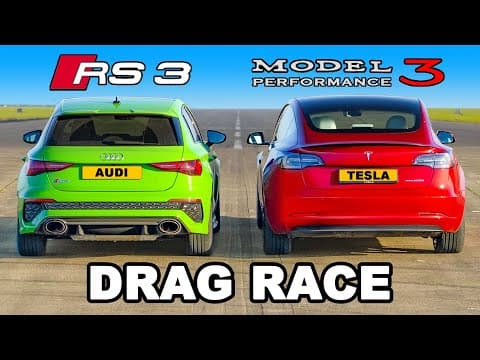 Which Is Faster: Audi RS3 or Tesla Model 3 Performance? thumbnail