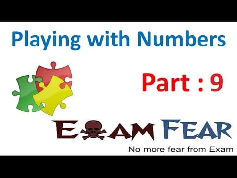 Maths Playing with Numbers part 9 (Questions) CBSE Class 8 Mathematics VIII thumbnail