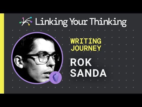 The Joy of Writing with Rok Sanda (made better through Obsidian) thumbnail