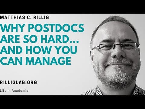 Why are postdocs so hard: how you can manage the past, present and future. #PhD #postdoc #academic thumbnail