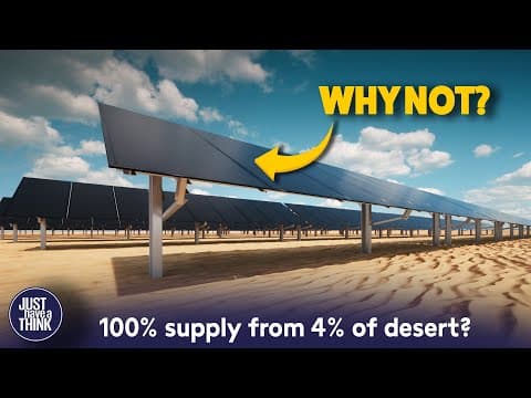 Why aren't all deserts covered in solar panels? thumbnail