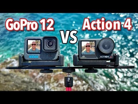 GoPro HERO 12 VS DJI Osmo Action 4 Camera Comparison - Which One is Better? thumbnail
