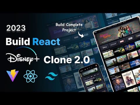 Full Stack Disney+ clone: React js, Vite, Tailwind css, Vercel thumbnail