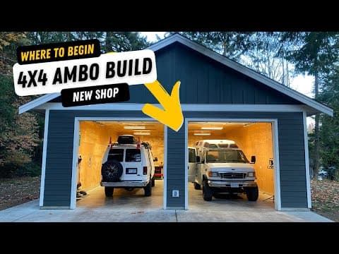 AMBULANCE CAMPER BUILD | Where Do I Start? Building Another Bench!!!! thumbnail