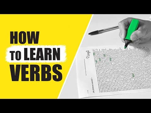 How to Learn Verb Conjugations Without Grammar Tables (or Boring Drills) thumbnail