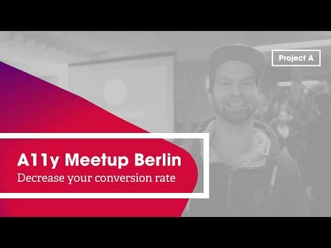 A11y Berlin: Stefan Judis - Decrease your conversion rate thumbnail