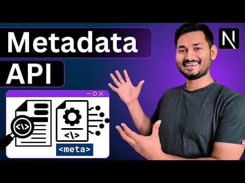 Metadata API in Next.js | Next.js Complete Course | S2 Ep. 7 thumbnail
