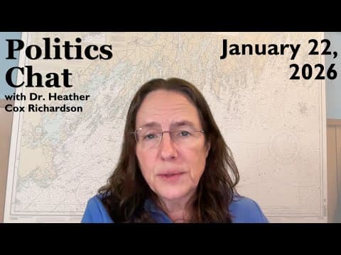 Politics Chat, January 22, 2026 thumbnail