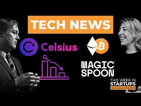 Crypto down ~$200B, Celsius freezes, Binance BTC pause, Google’s AI convo, DTC isn’t dead | E1483 thumbnail
