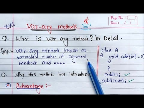 var arg method in java | Learn Coding thumbnail