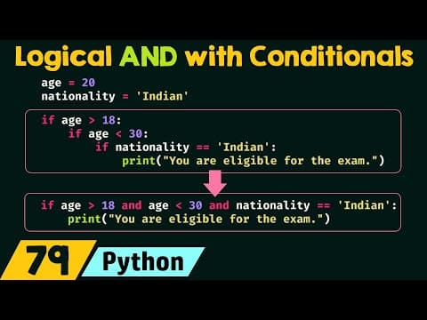 Logical AND with Conditionals in Python thumbnail