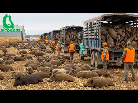 Unbelievable Hog Hunt 💥 U.S. Farmers Eliminate 749 #wildboars in Just 60 Minutes! thumbnail